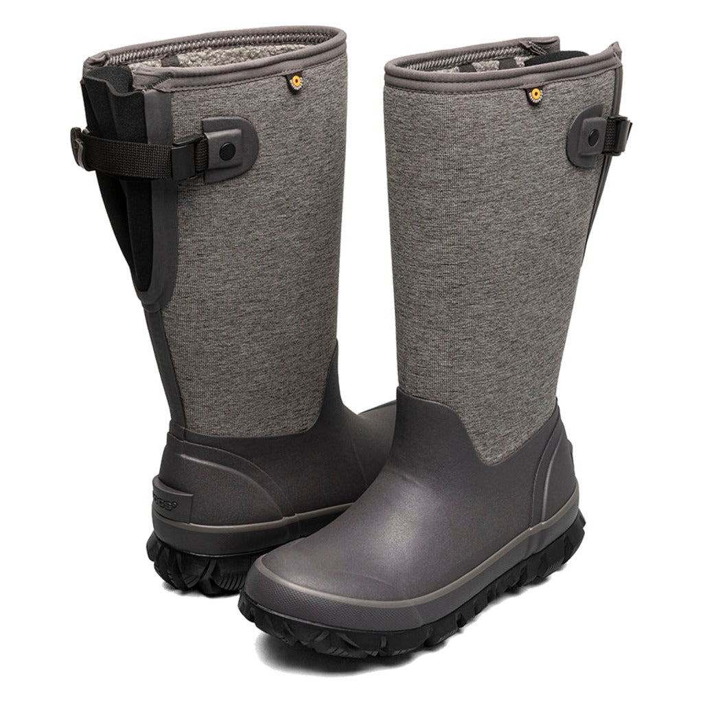Bogs Whiteout Adjustable Calf Heather - Grey - Shoetopia Footwear