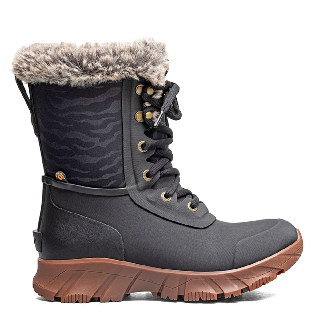 Bogs, Arcata II Tiger, Women's, Boot, Black, Side view