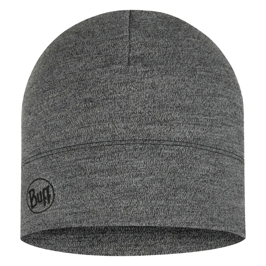 Buff Merino Midweight Beanie - Melange Light Grey - Shoetopia Footwear