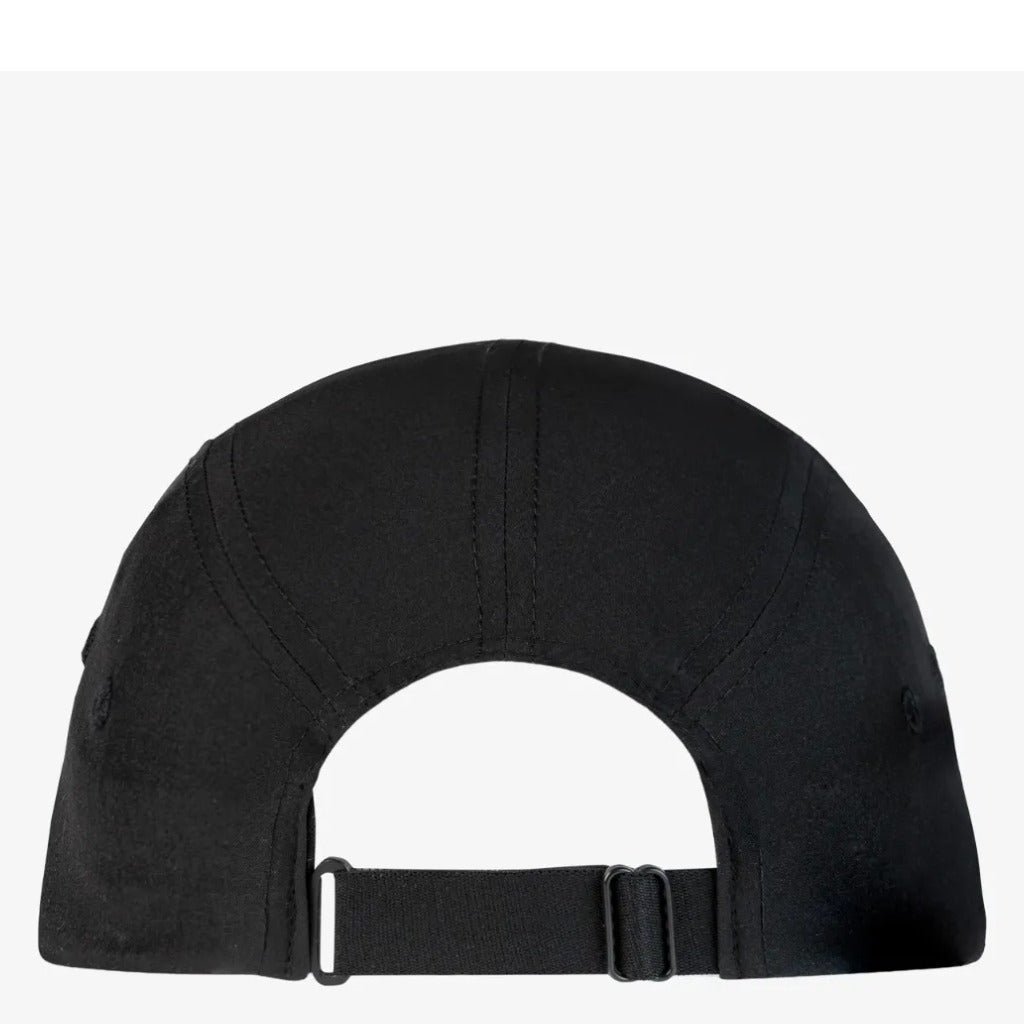Buff 5 Panel Go Cap - Solid Black - Shoetopia Footwear