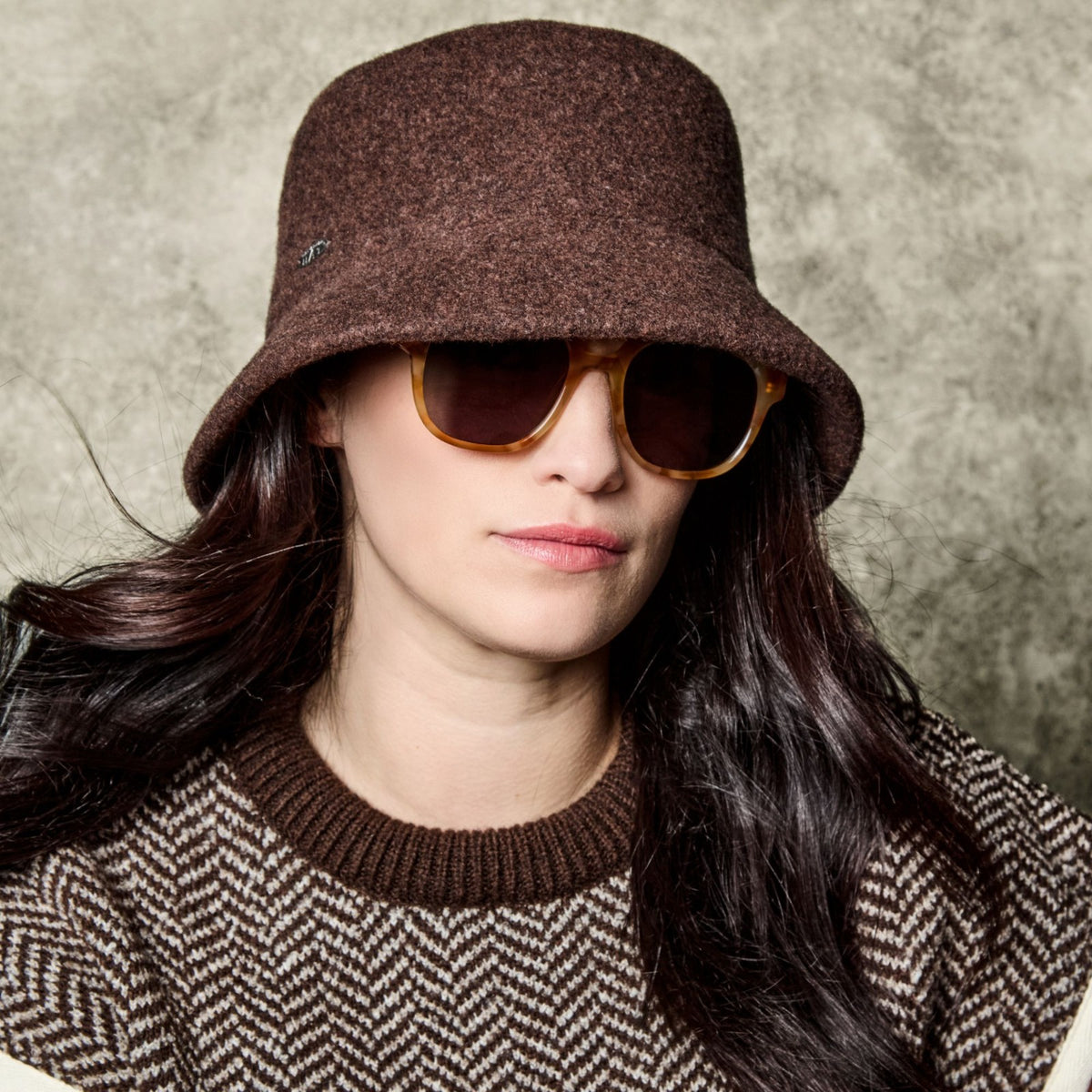 Canadian Hat, Bowen, Women's, Bucket Hat, Brown Mix, Lifestyle image