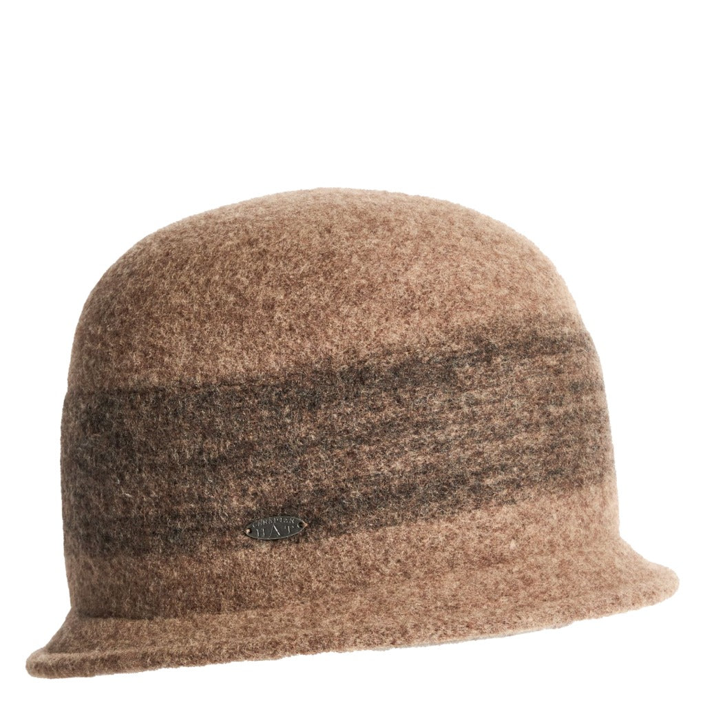 Canadian Hat, Carinna, Women's, Cloche Hat, Coffee, Angled view