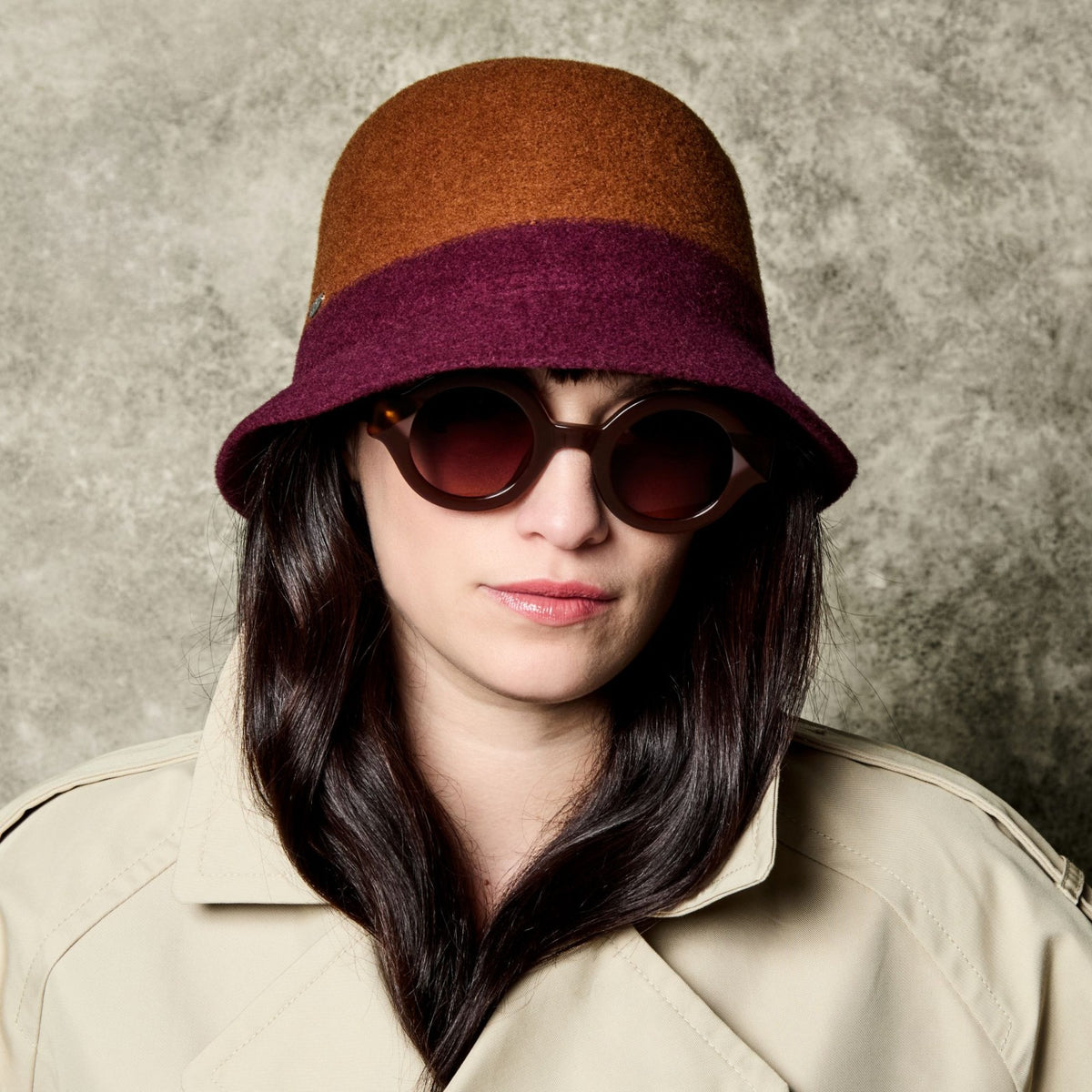Canadian Hat Claude - Cloche Hat - Burnt/Burgundy - Shoetopia Footwear
