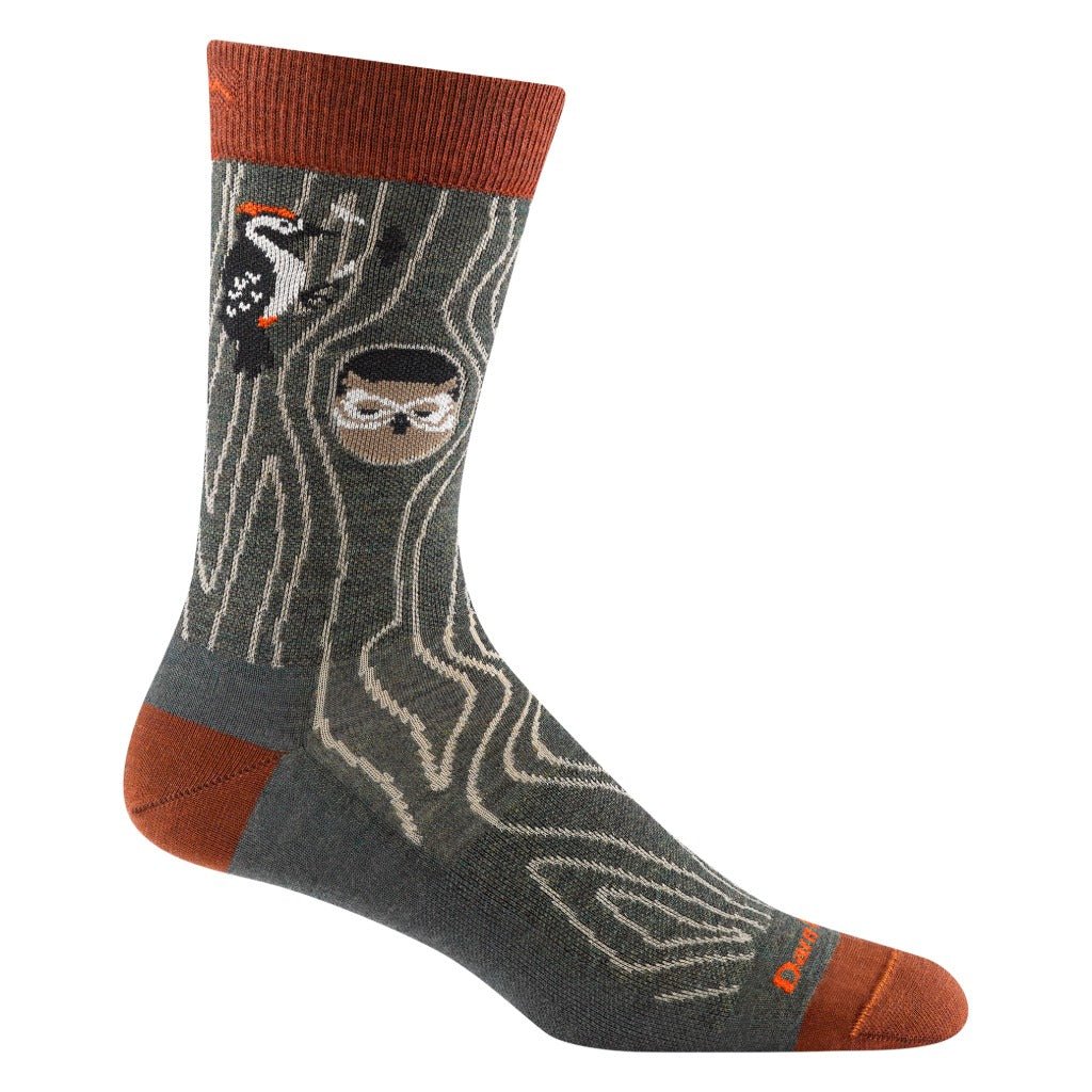 Darn Tough Men's Woody Crew Lightweight No Cushion Lifestyle Sock - Shoetopia Footwear