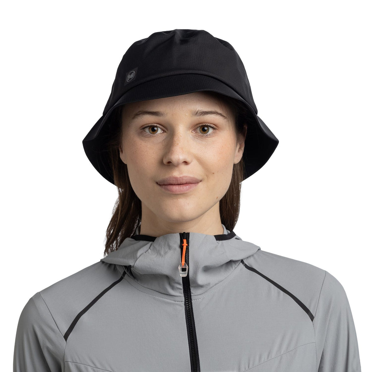 Buff, Rain Bucket Hat, Unisex, Bucket Hat, Solid Black, Lifestyle image