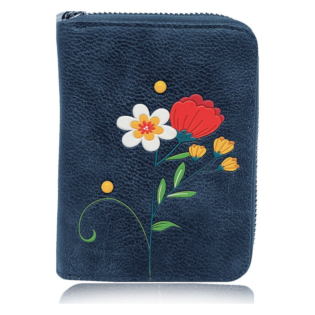 Espe, Jasmine, Women's, Small Zip Wallet, Blue, Front view