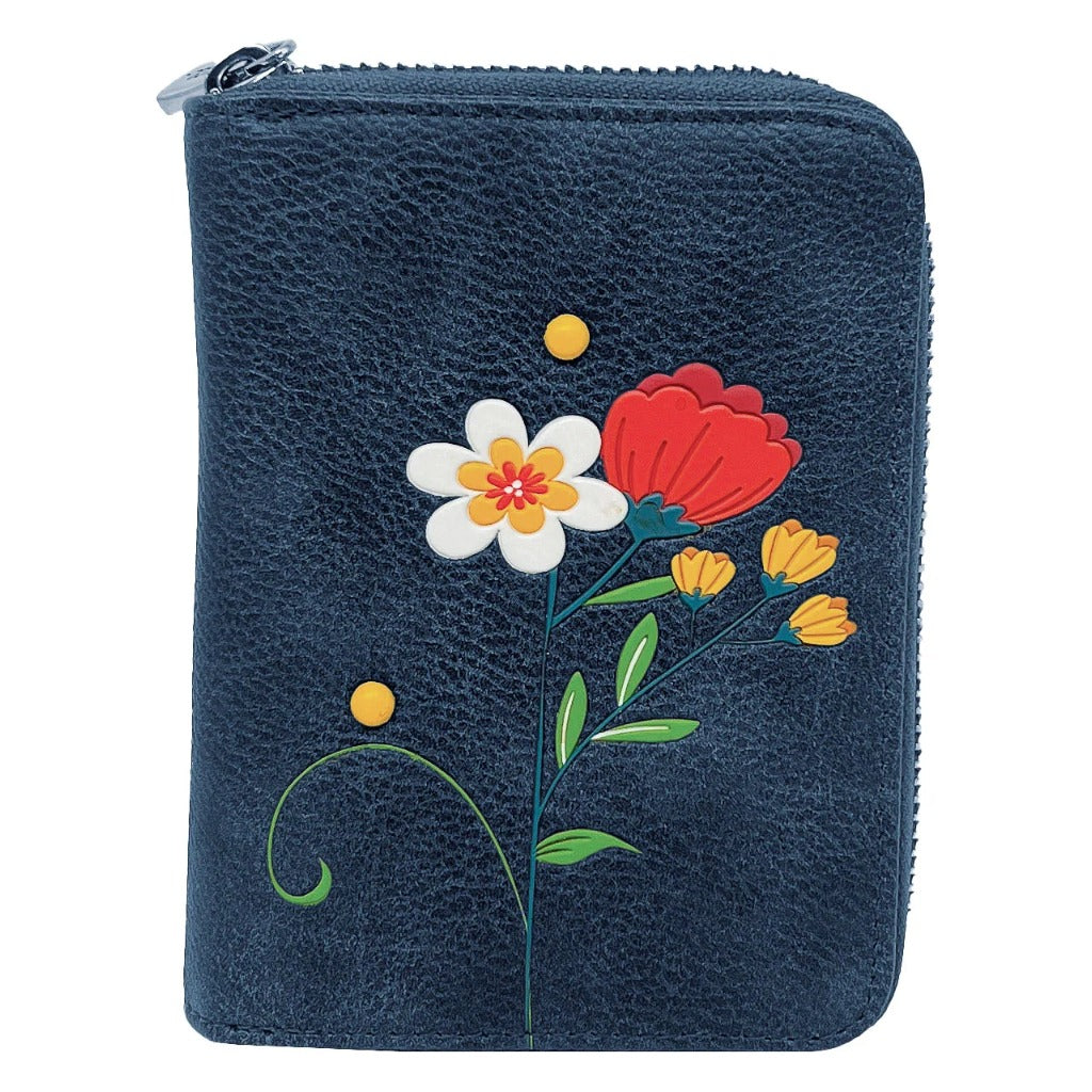 Espe Jasmine Small Zip Wallet - Blue - Shoetopia Footwear