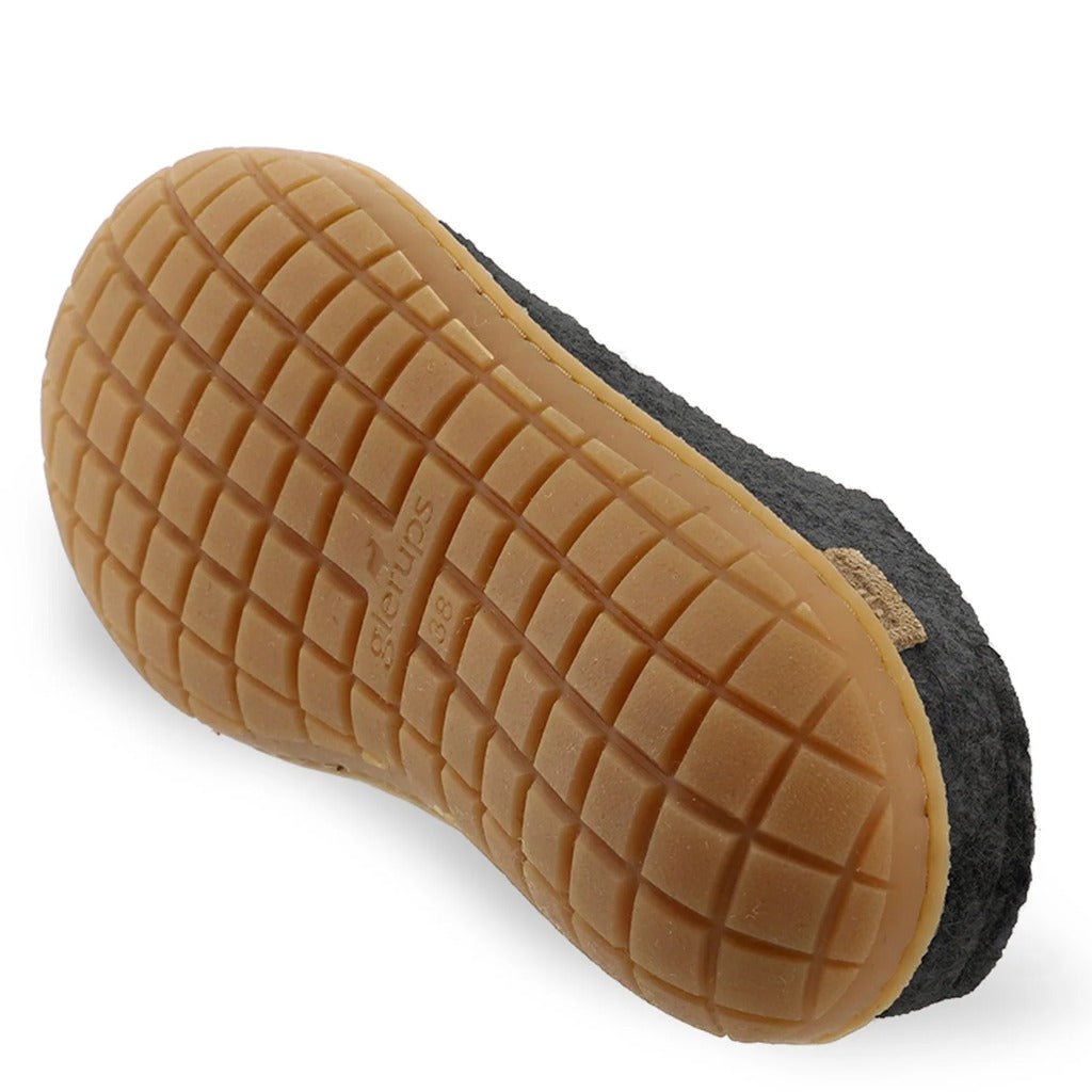Glerups Slip-On With Rubber Sole - Charcoal - Shoetopia Footwear