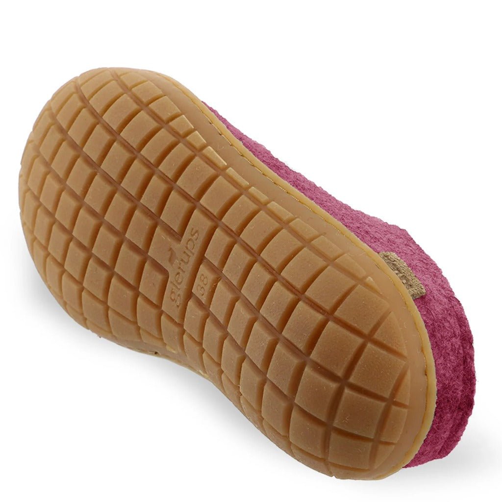 Glerups Slip-On With Rubber Sole - Cranberry - Shoetopia Footwear