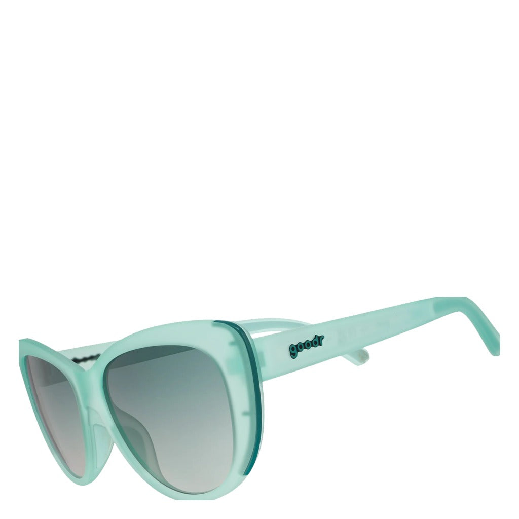 goodr, Glam G Matcha Sorbet Muse, Sunglasses, Teal, Angled view