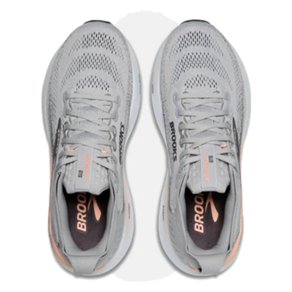 Brooks Adrenaline GTS 25 Grey/Blackened Pearl/Coral - Shoetopia Footwear