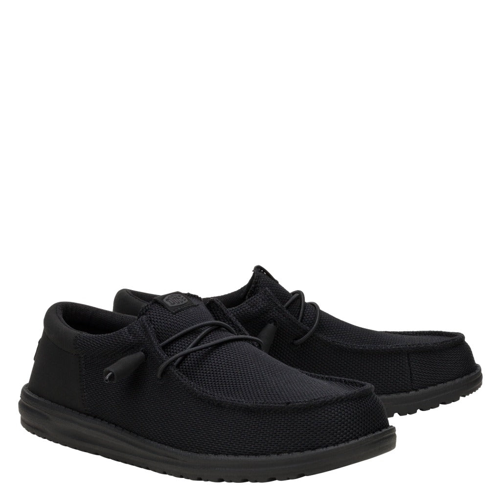 Hey Dude Wally Funk Mono - Black - Shoetopia Footwear