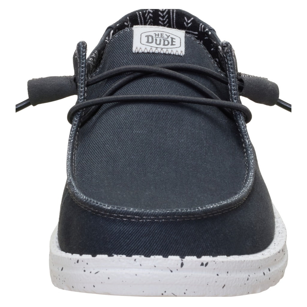 Hey Dude Wendy Stretch Canvas, Black - Shoetopia Footwear