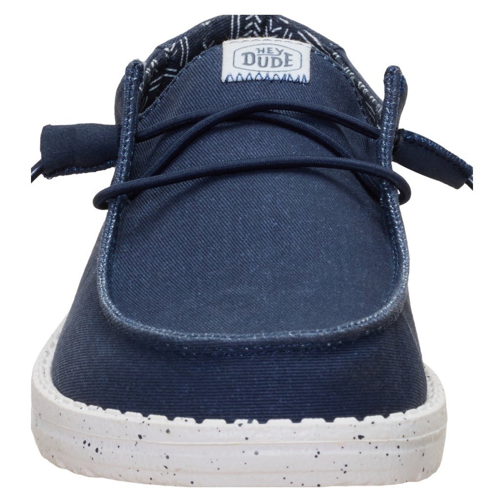 Hey Dude Wendy Stretch Canvas, Navy - Shoetopia Footwear