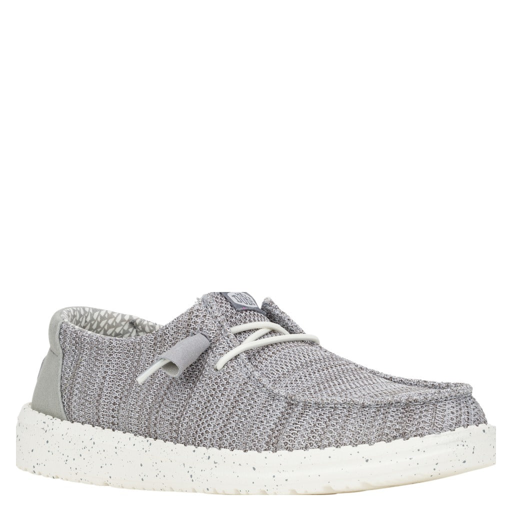 Hey Dude Wendy Stretch Sox, Light Grey - Shoetopia Footwear