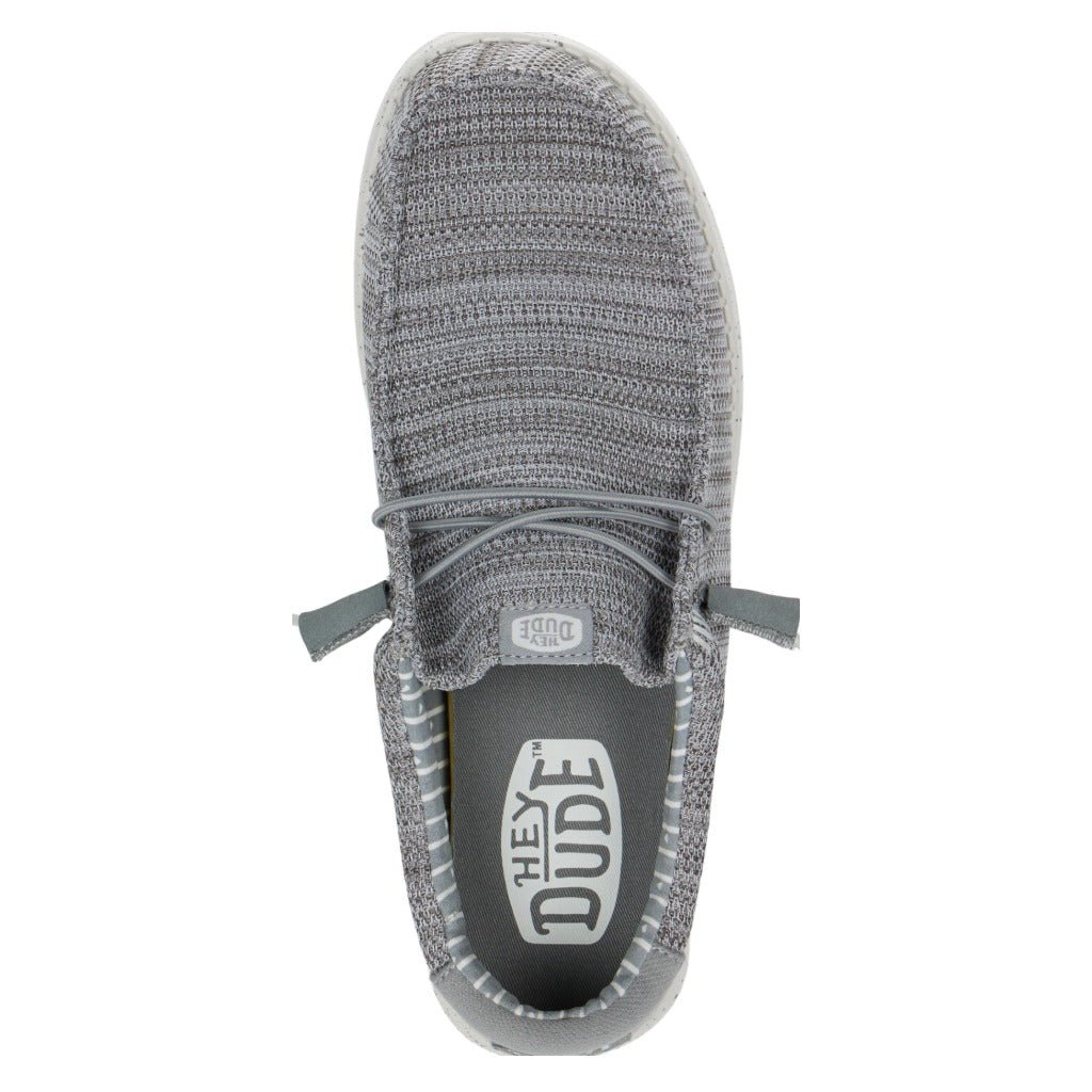 Hey Dude Wally Stretch Sox, Grey - Shoetopia Footwear