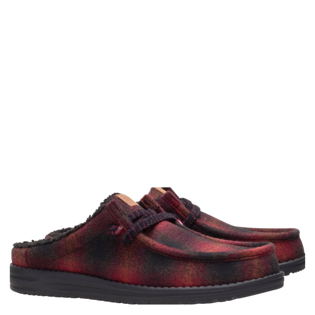 Hey Dude Wally Slip Cozy Plaid - Shoetopia Footwear
