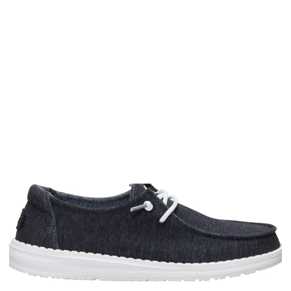 Hey Dude Wendy Stretch Jersey Black - Shoetopia Footwear
