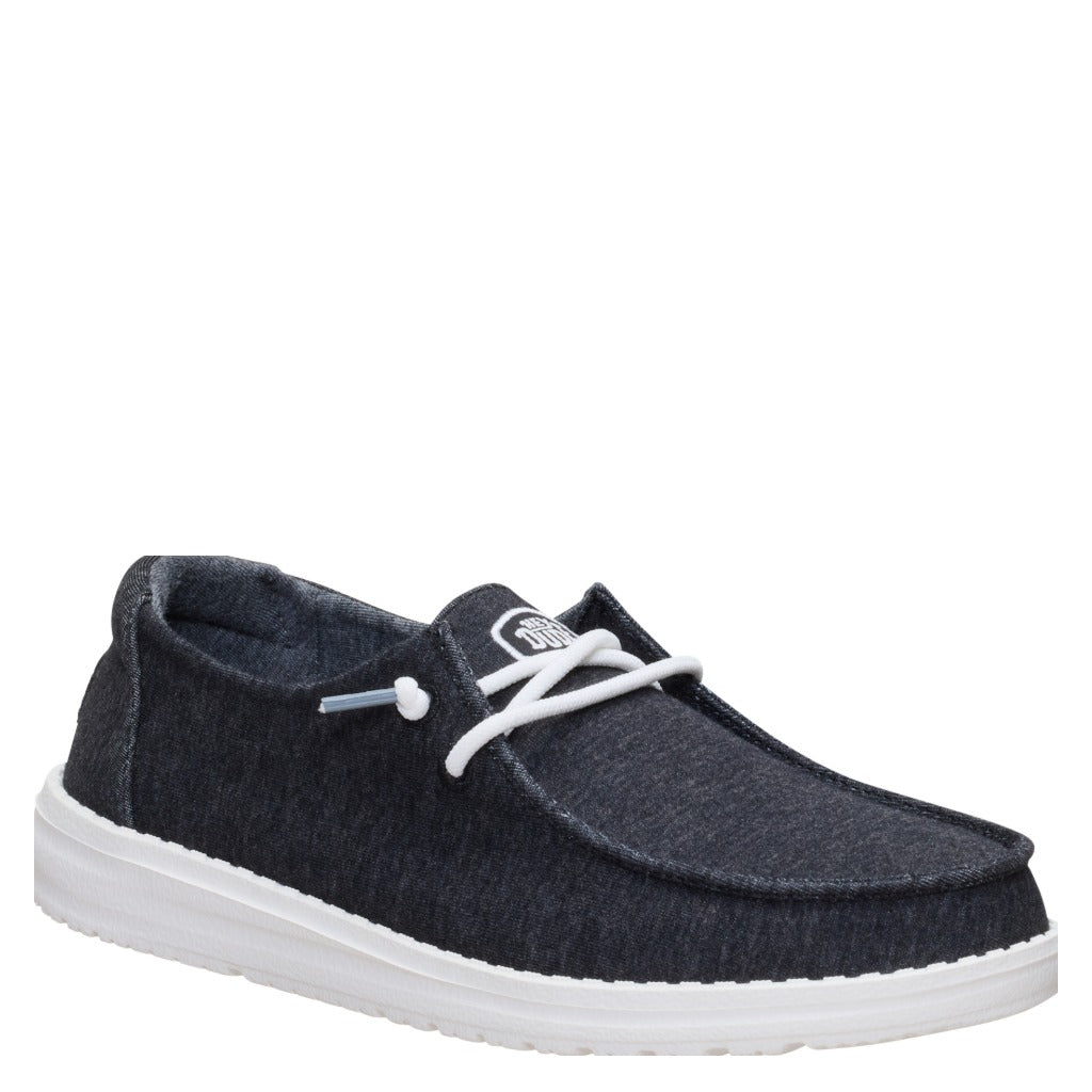 Hey Dude Wendy Stretch Jersey Black - Shoetopia Footwear