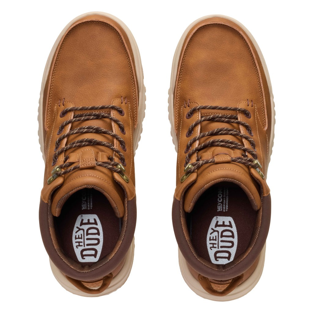 Hey Dude, Bradley II Classic, Men's, Boot, Argan Oil, Top view