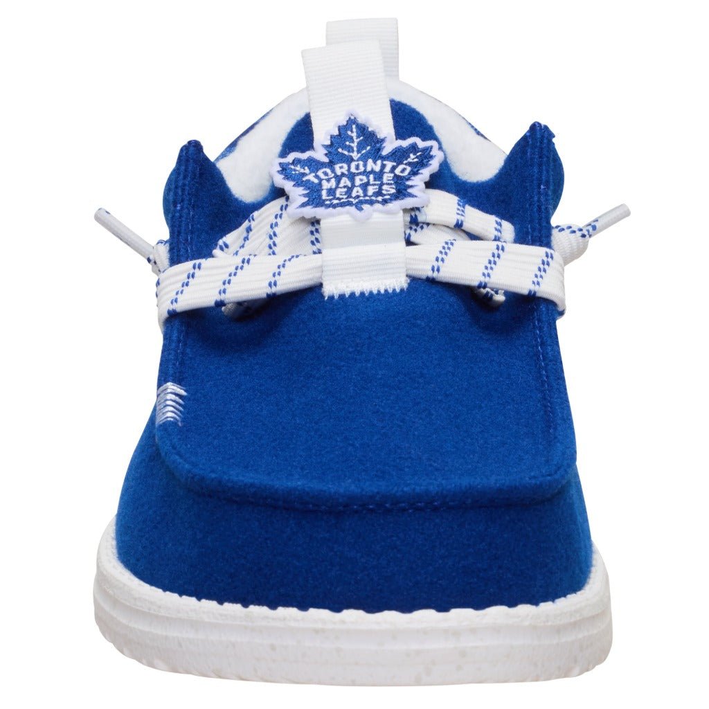 Hey Dude Wally Funk NHL Maple Leafs Plaid - Shoetopia Footwear