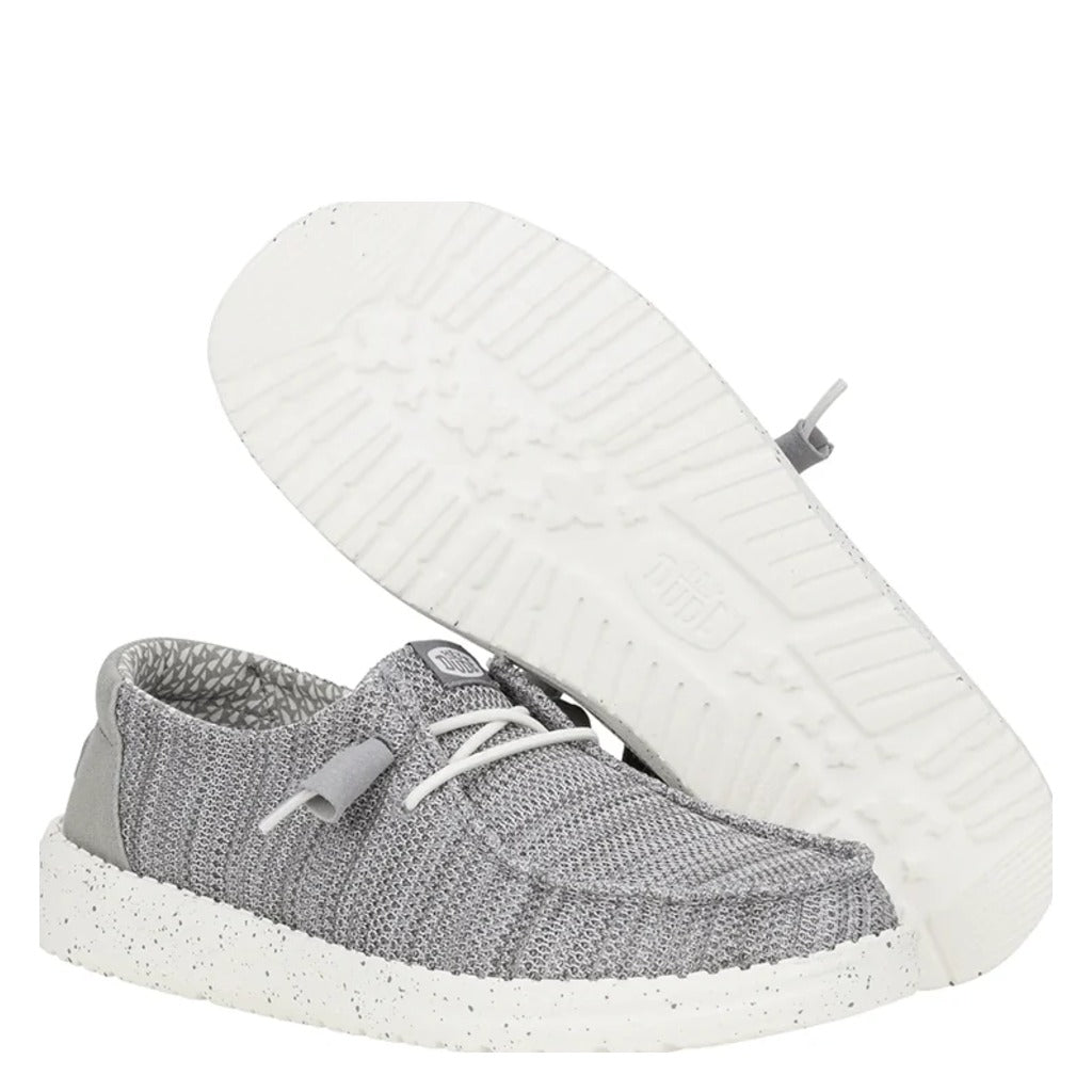 Hey Dude Wendy Stretch Sox, Light Grey - Shoetopia Footwear