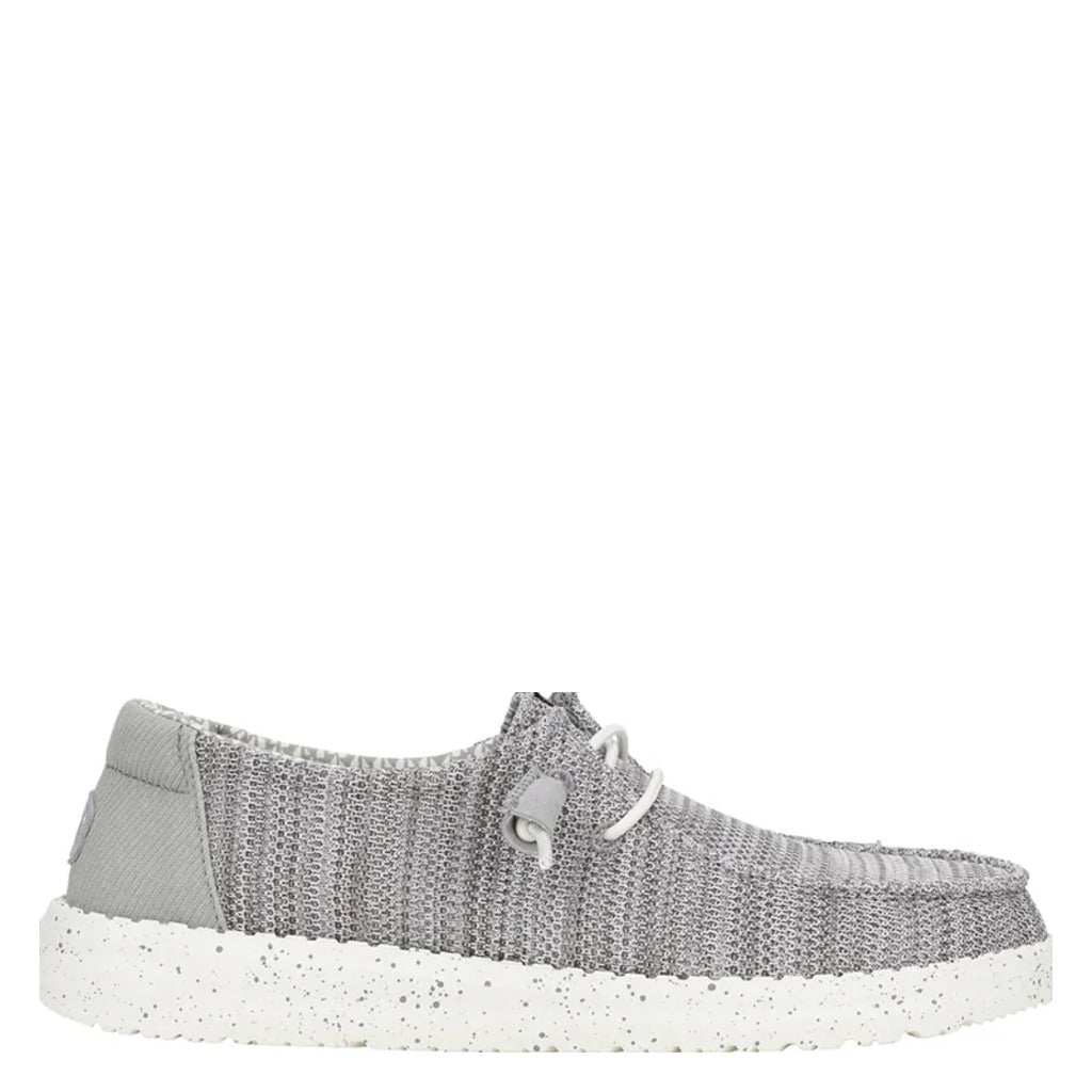 Hey Dude Wendy Stretch Sox, Light Grey - Shoetopia Footwear