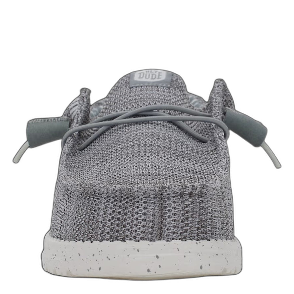 Hey Dude, Wally Stretch Sox, Men's, Casual Shoe, Grey, Front view