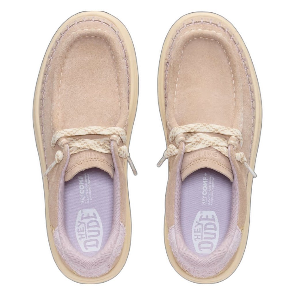 Hey Dude, Harper Moc Crafted Suede, Women's, Casual Shoe, Sesame, Top view