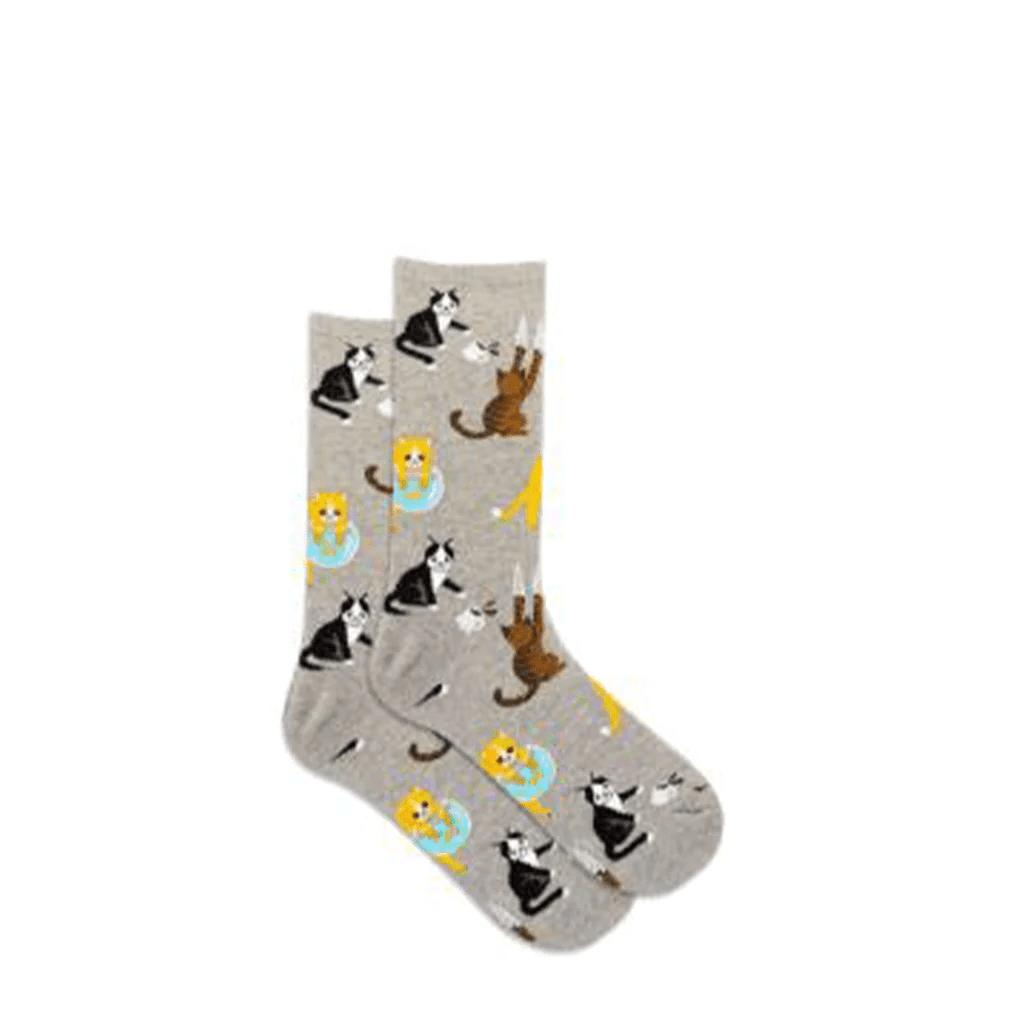 Hotsox, Assorted Animals, Women's, Crew Sock, Assorted, Front view