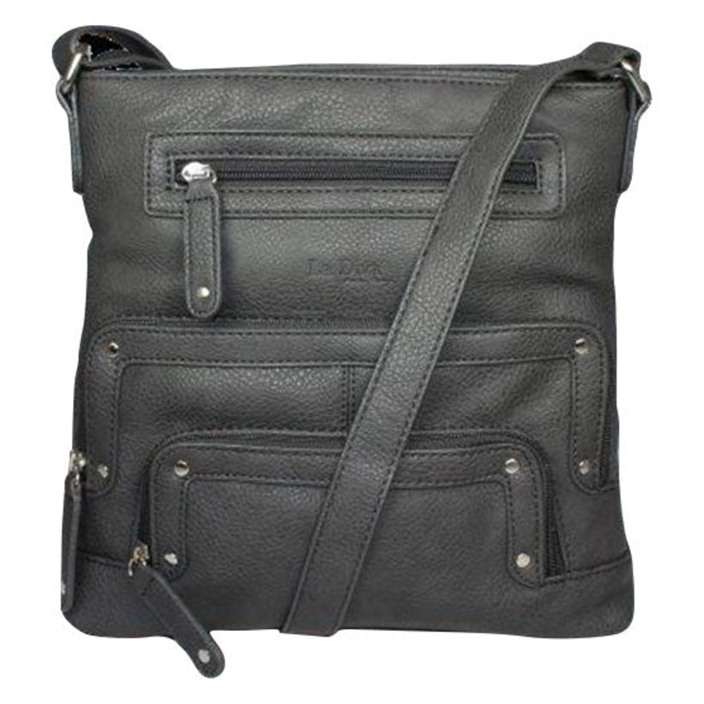 La Diva, 43916, Crossbody Bag, Grey, Front view