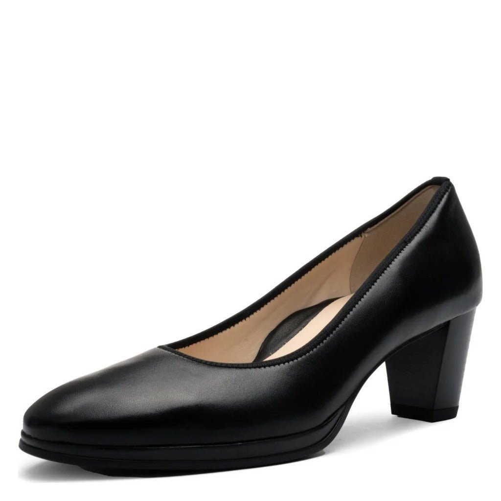 Ara, Ophelia, Women's, Platform Heel, Black, Angled view