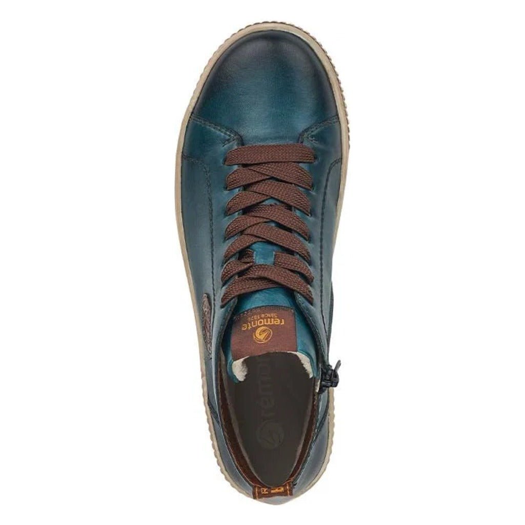 Remonte, D0771, Women's, Sneaker, Blue, Top view