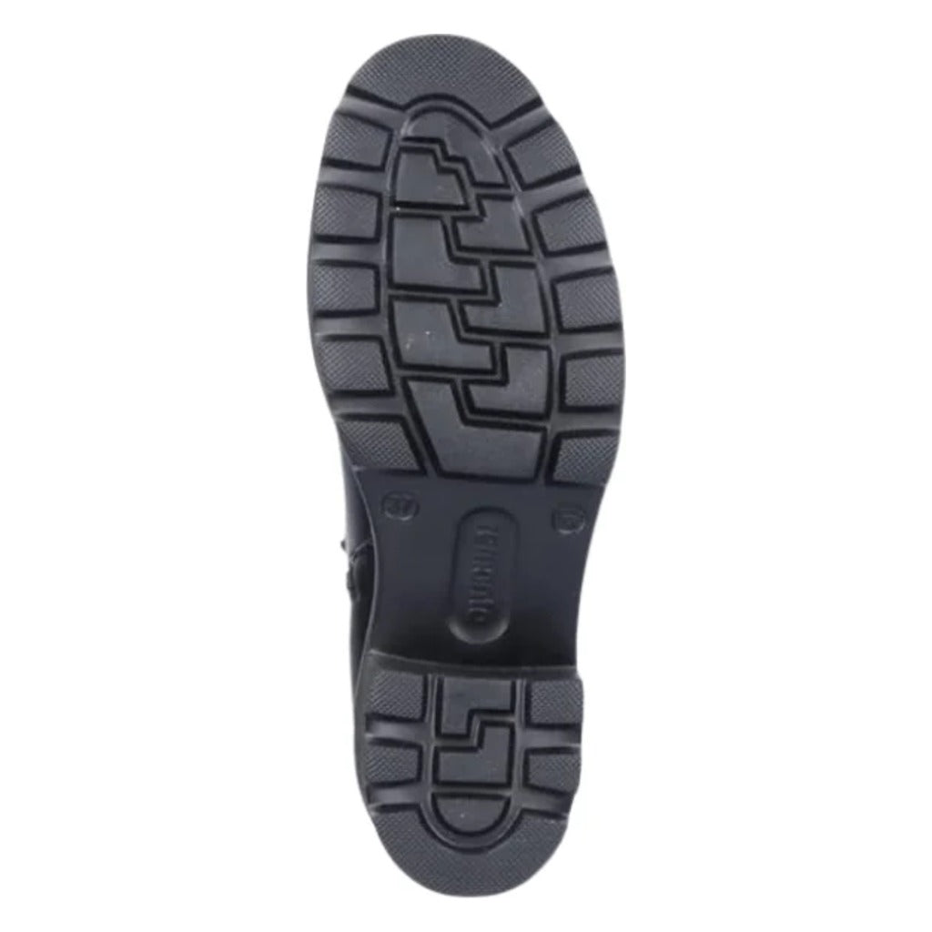 Remonte, D0A75, Women's, Boot, Black, Outsole view