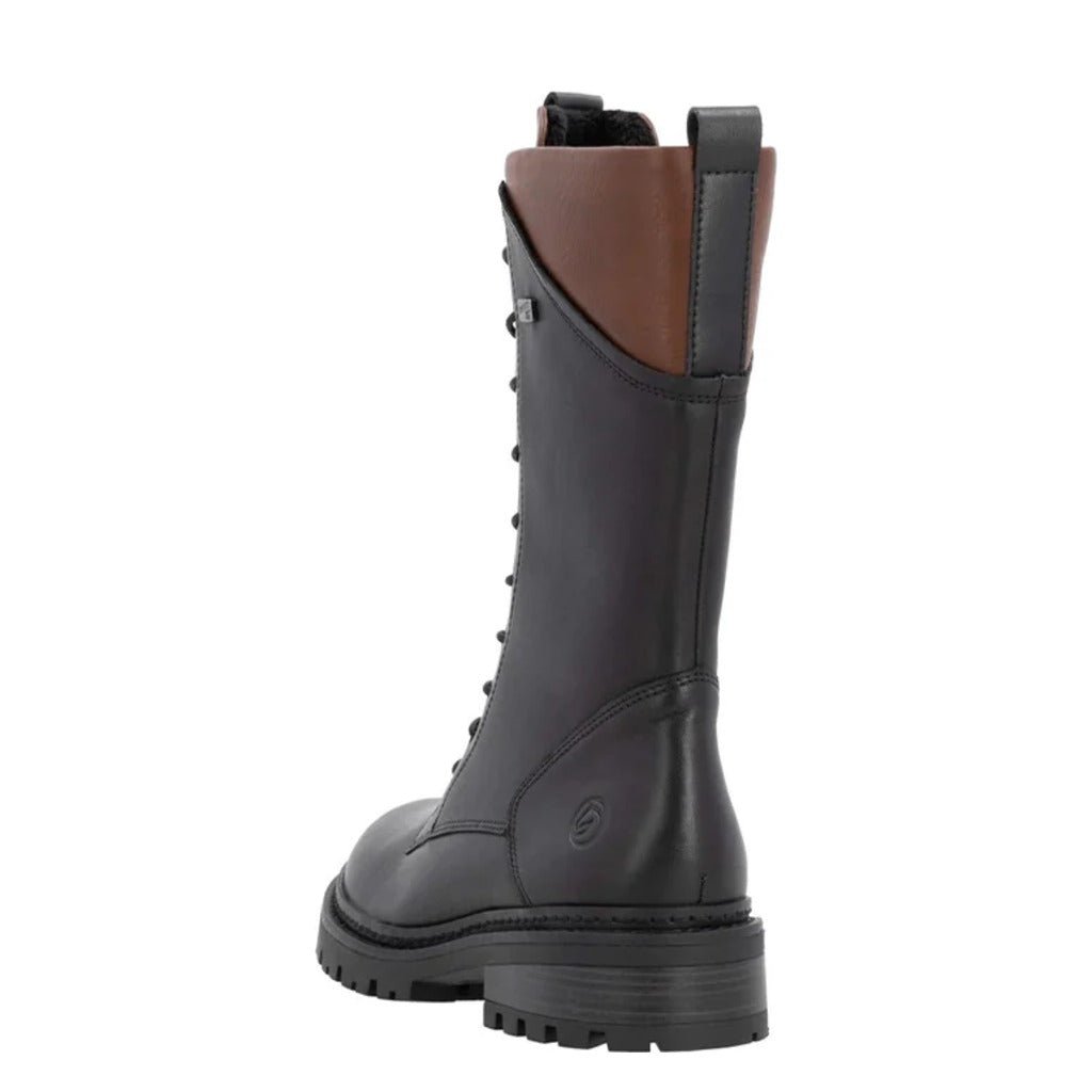 Remonte, D0B79, Women's, Boot, Black, Rear view