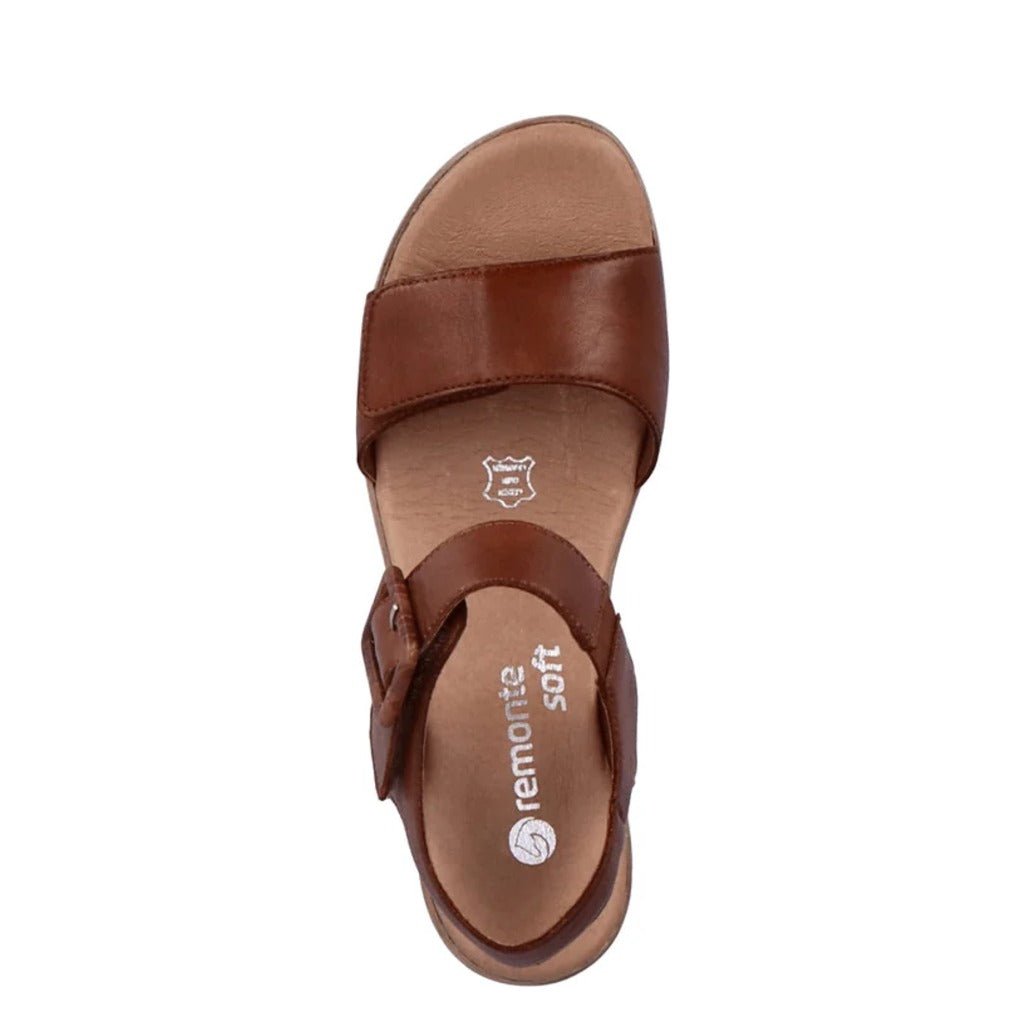 Remonte, D0N52, Women's, Sandal, Brown, Top view