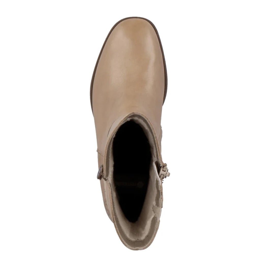 Remonte, D0V71, Women's, Boot, Cream, Top view