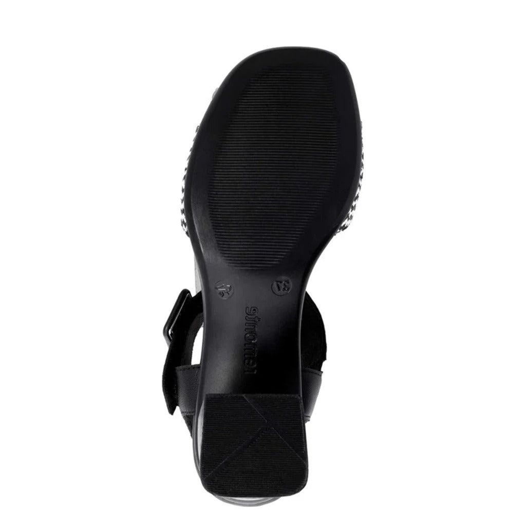 Remonte, D1K51, Women's, Sandal, Black, Outsole view