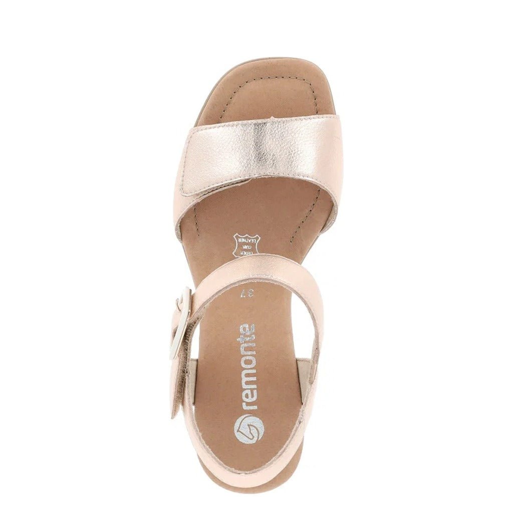 Remonte, D1K51, Women's, Sandal, Copper, Top view