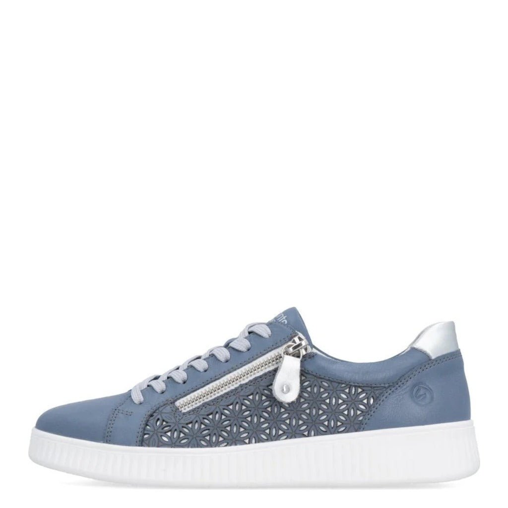 Remonte, D2E03, Women's, Sneaker, Blue, Side view