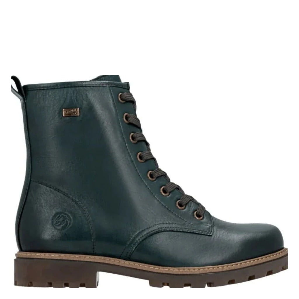 Remonte, D3C70, Women's, Boot, Olive, Side view