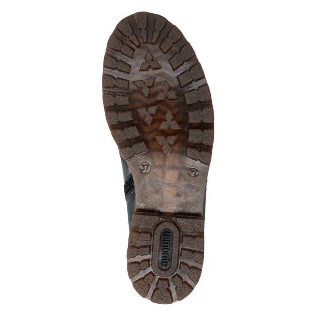 Remonte, D3C70, Women's, Boot, Olive, Outsole view