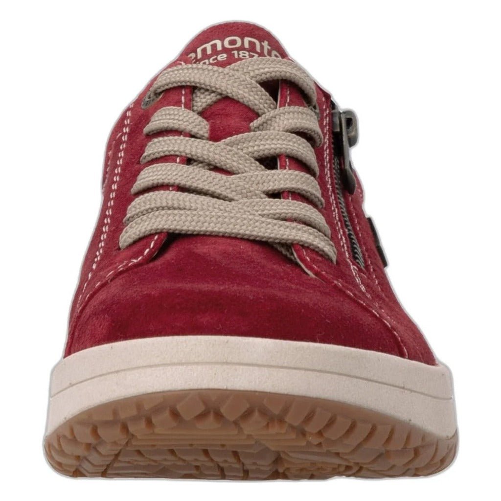 Remonte, D3Q00, Women's, Sneaker, Red, Angled view