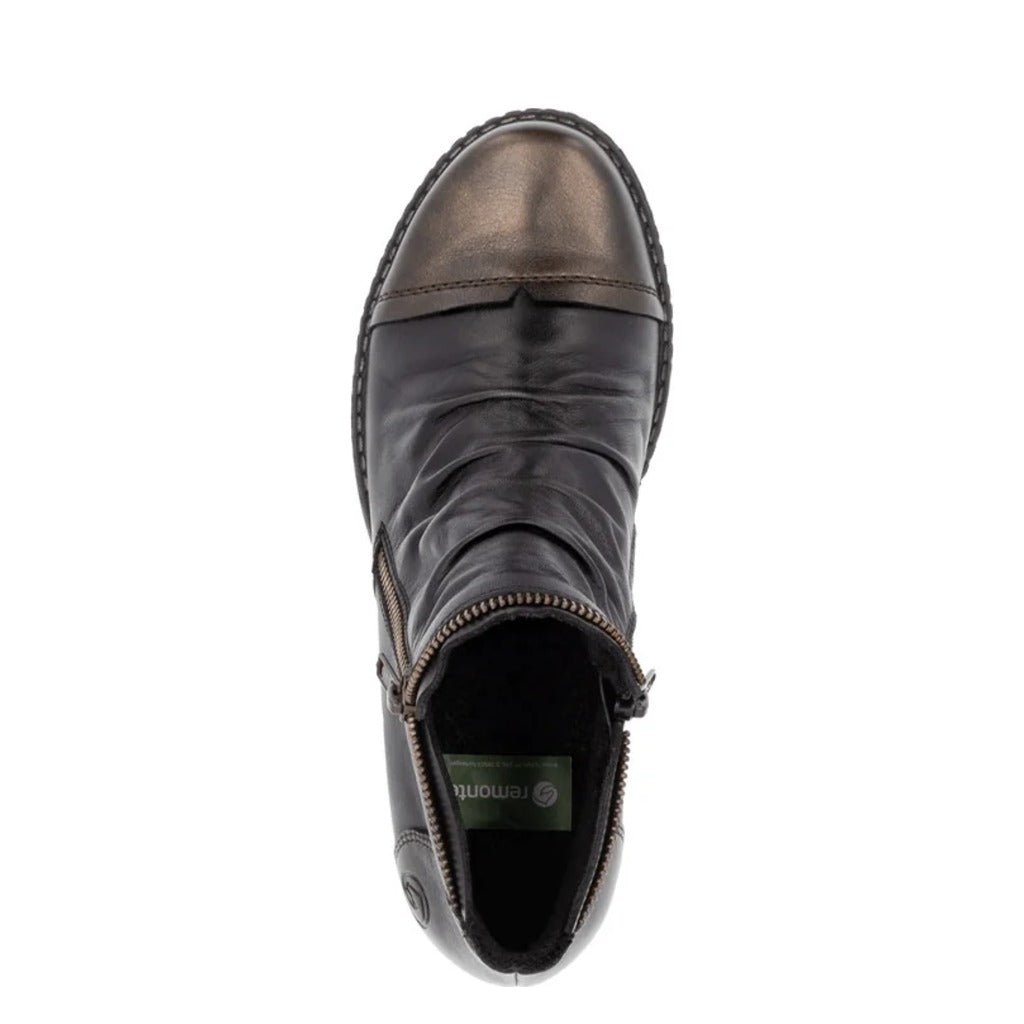 Remonte, D4380, Women's, Boot, Black, Top view