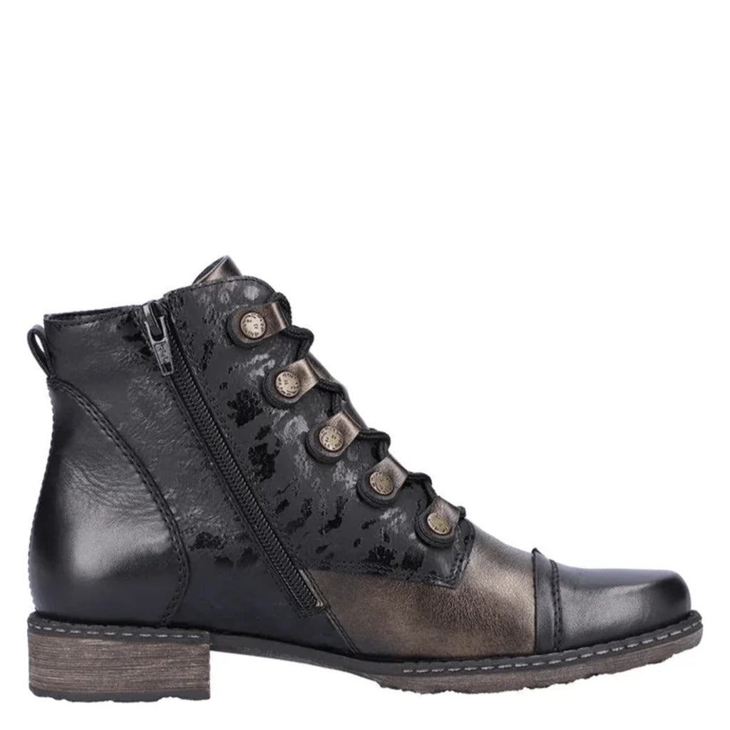 Remonte, D4391, Women's, Boot, Black, Side view