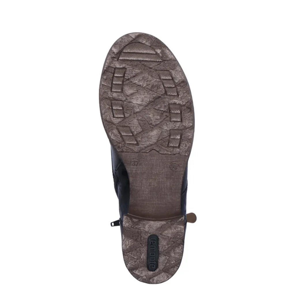 Remonte, D4391, Women's, Boot, Black, Outsole view