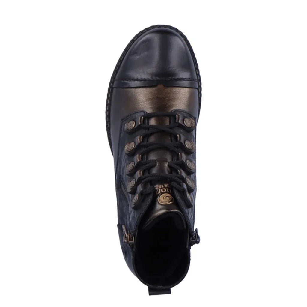 Remonte, D4391, Women's, Boot, Black, Top view