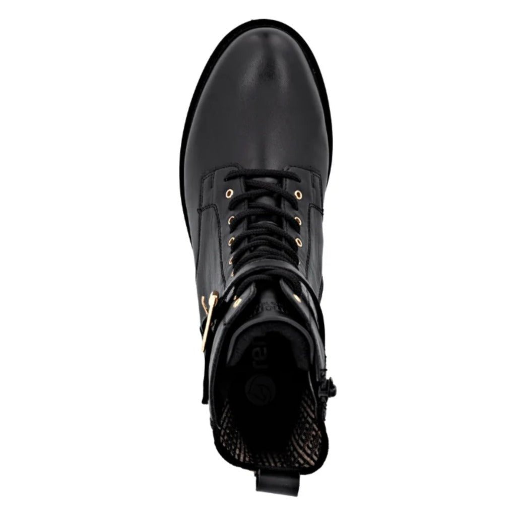 Remonte, D8658, Women's, Boot, Black, Angled view
