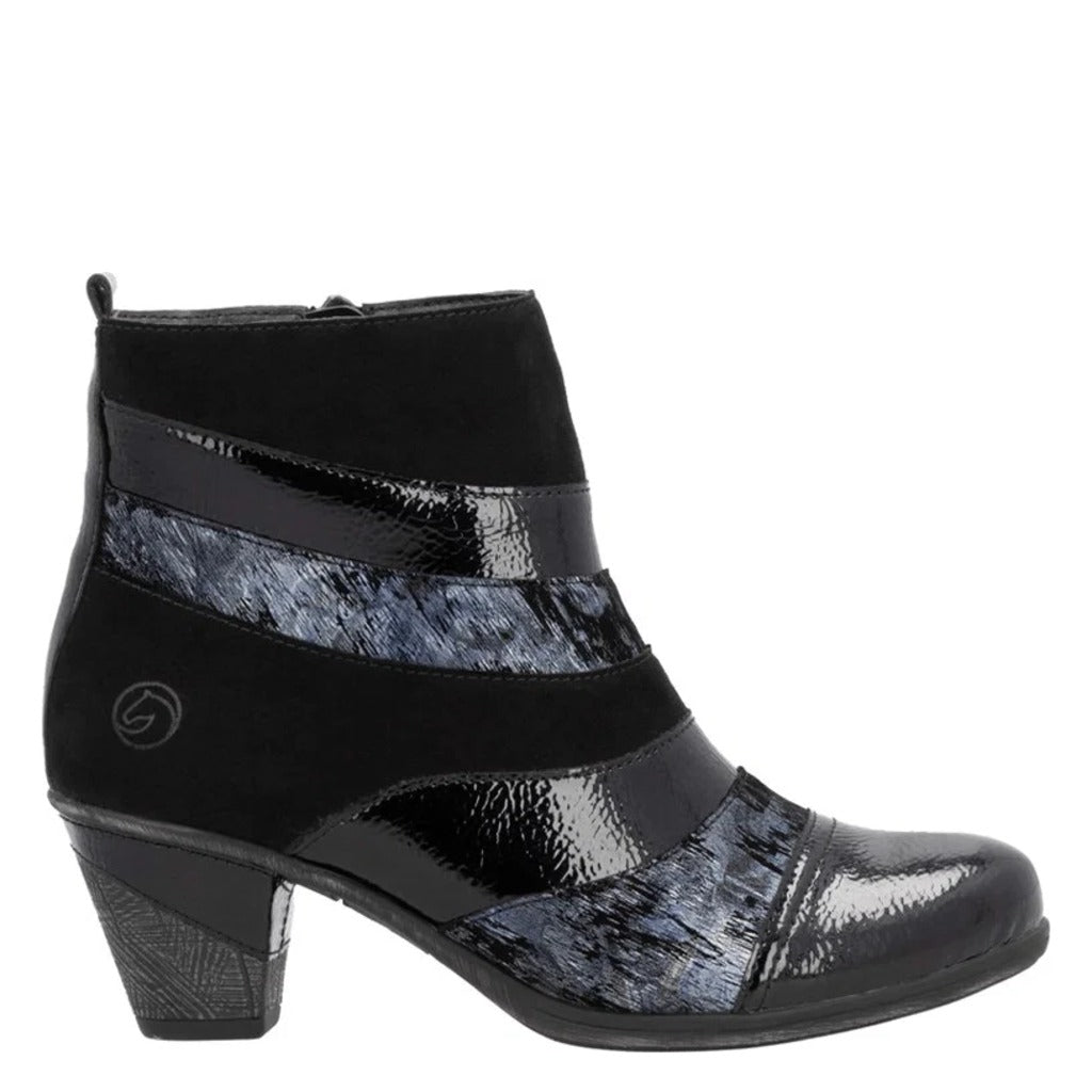 Remonte, D8798, Women's, Boot, Black, Side view