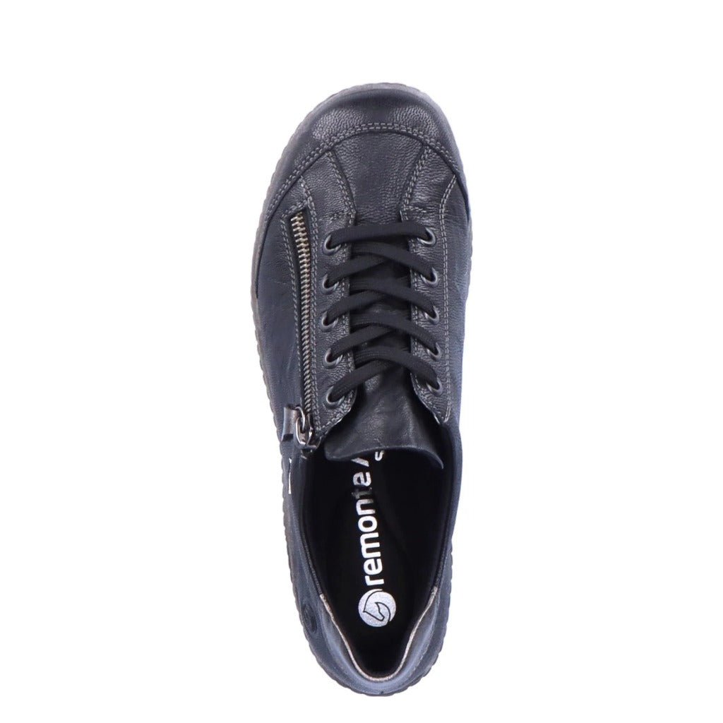 Remonte, R1402, Women's, Sneaker, Black, Side view